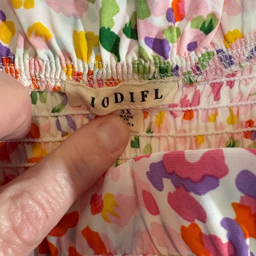 JODIFL Colorful Floral Midi Dress - Picture 5 of 5